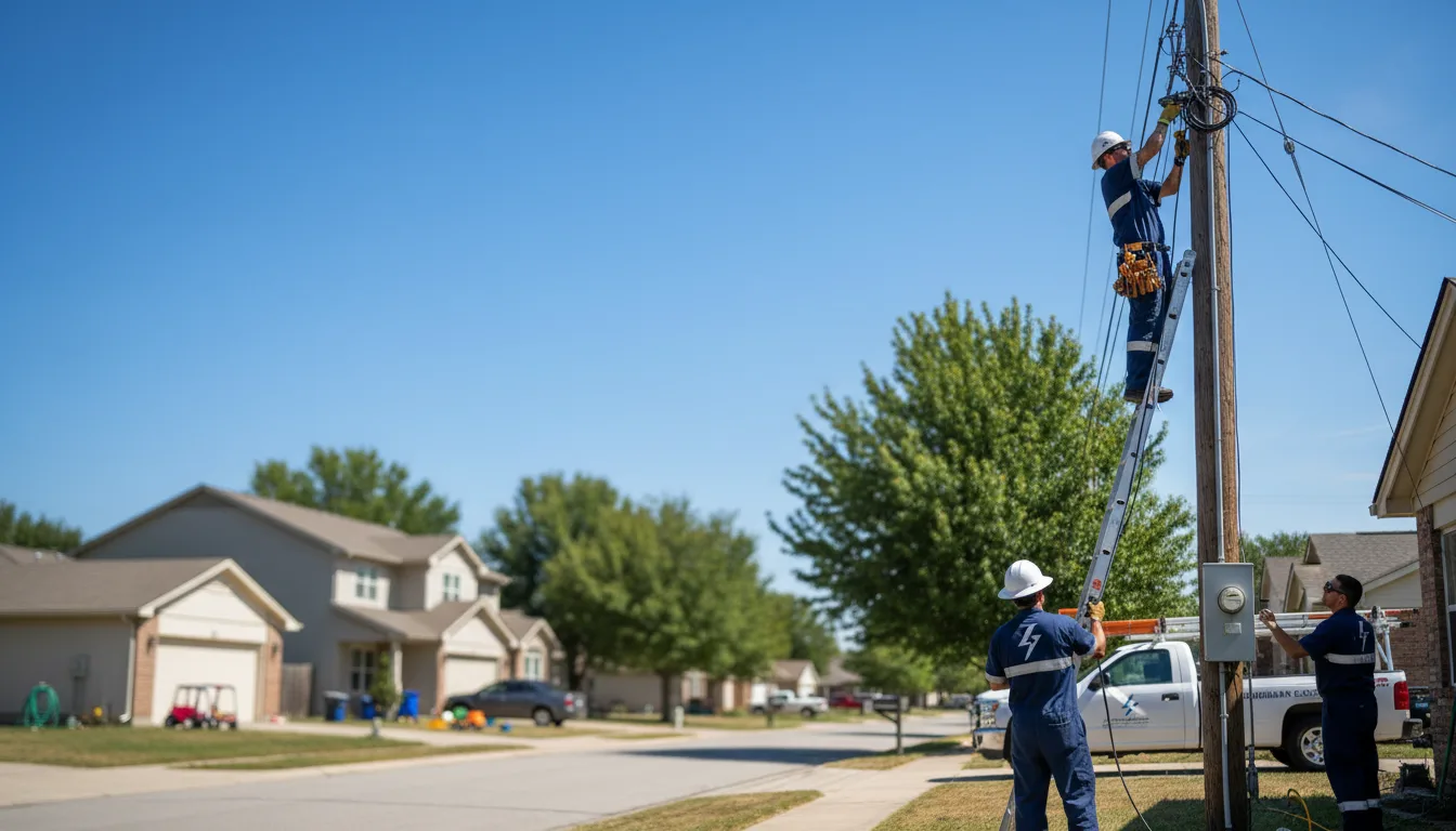 Residential electrician providing installation services in Glenwood, AL